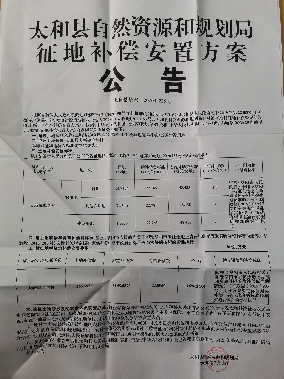 太和区自然资源和规划局最新项目概览与动态分析