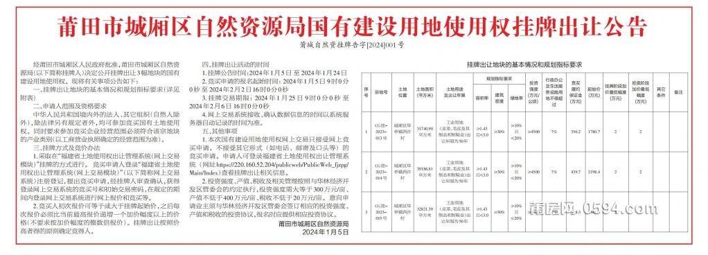 仙游县自然资源和规划局新项目推动地方可持续发展与生态保护协同前行